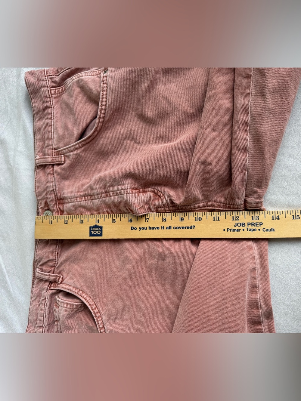 We The Free Good Luck Mid Rise Barrel Jeans Sunsetter pink size 32 or 14 cropped - Picture 13 of 14